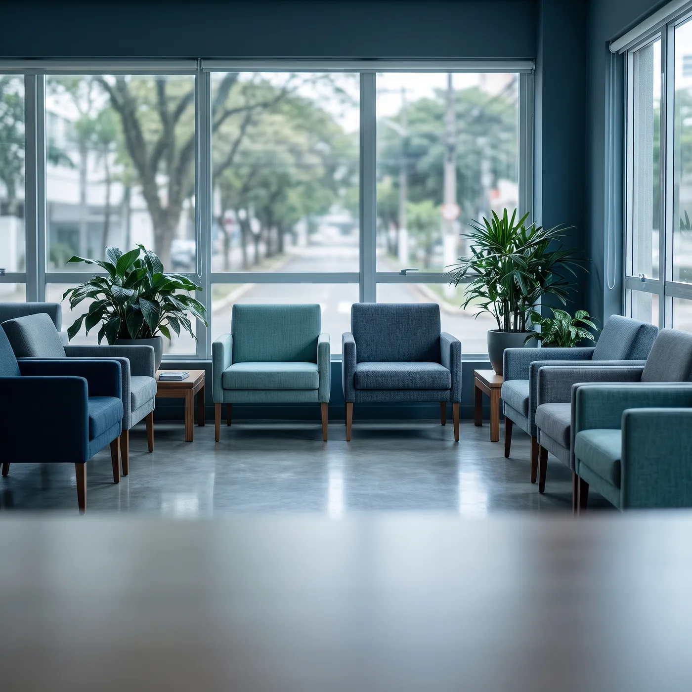 Sala de espera de clínica